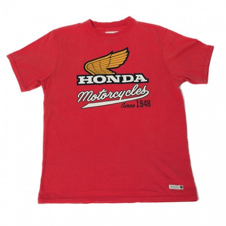 08HOV-T18-2X : Honda Motorcycle Red T-shirt CB650 CBR650