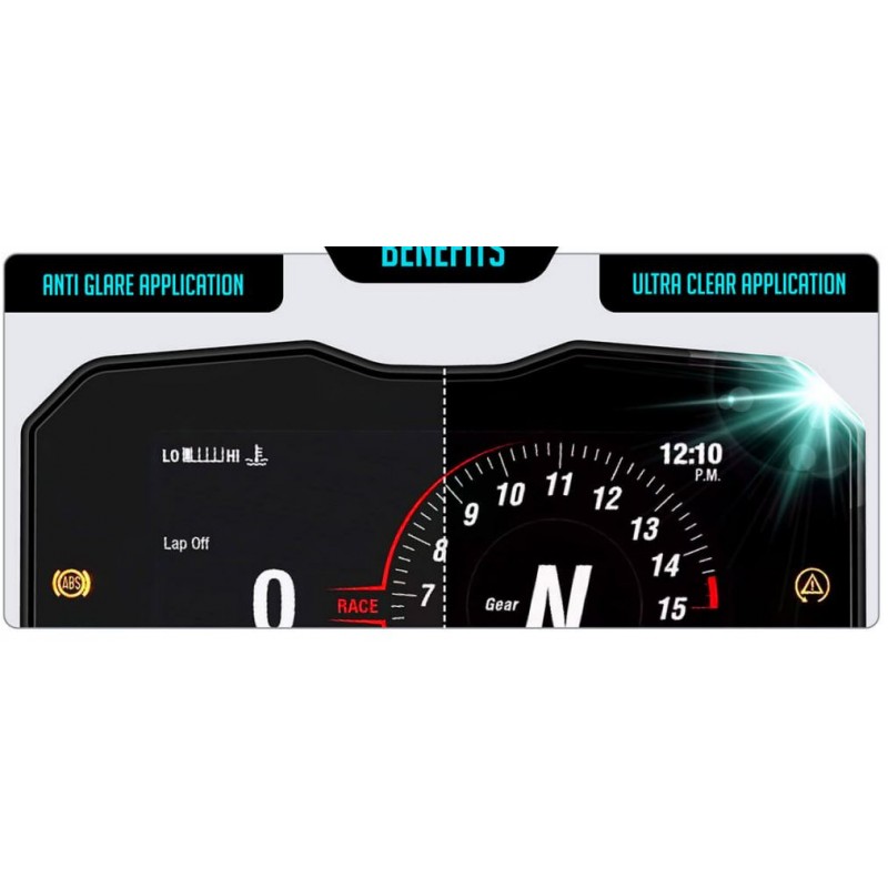 H HILABEE Tableau de Bord Protection Ecran en Plastique pour Compteurs de Vitesse pour X CBR500R CBR650R CB650R 2019 