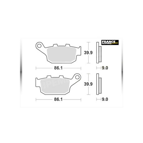 LMP481SR : Pastiglie dei freni posteriori AP Racing CB650 CBR650
