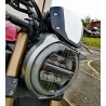 61314-MKJ-D00ZA + 90106-MBY-000 : Matt silver headlight edge CB650 CBR650