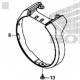61314-MKJ-D00ZA + 90106-MBY-000 : Scheinwerferring in Silber CB650 CBR650