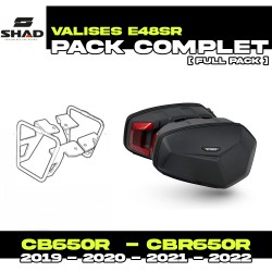 PACK-H0CR61SR-X0SE48SR : Pack Valises Latérales Shad E48SR CB650 CBR650