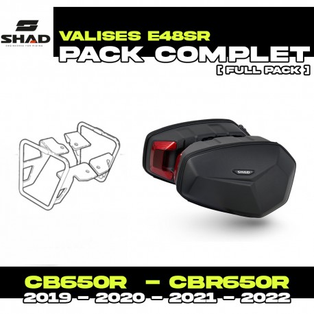 PACK-H0CR61SR-X0SE48SR : Shad E48SR Side Cases Kit CB650 CBR650