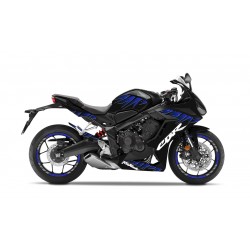 fireblade : Dekorationsset Aufkleber Burn-Out Design Fireblade CBR650R Honda CB650