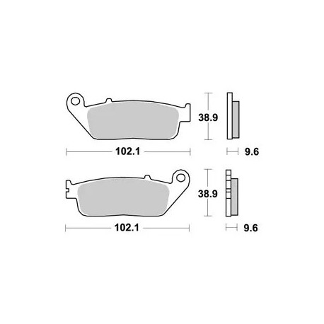 LMP300SF : Plaquettes de frein avant AP Racing CB650 CBR650