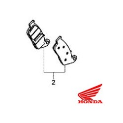 06455-MJE-D02 : Honda OEM front braking pads CB650 CBR650