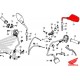 88220-MJE-D40 : Specchietto retrovisore sinistro originale Honda CB650 CBR650
