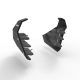 MO2512003 : Motorcycle Shroud Guards Motoism CB650 CBR650