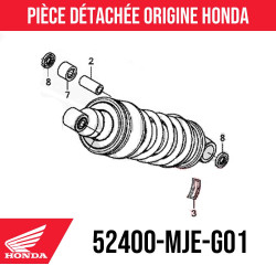 52400-MJE-G01 : Amortiguador Honda 2016 Honda CB650