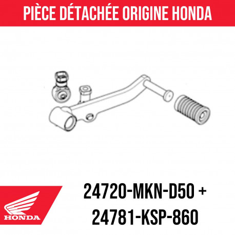 Sélecteur de vitesse et caoutchouc Honda