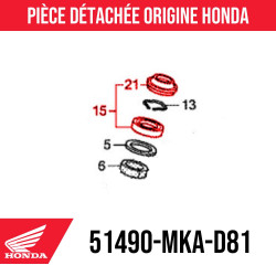 51490-MKA-D81 : Paraolio forcella Honda 2017 Honda CB650