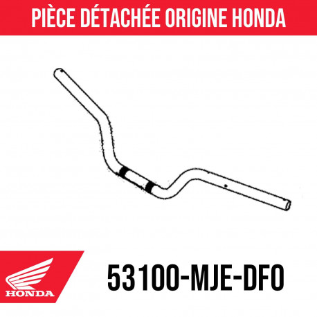 53100-MJE-DF0 : Guidon d'origine Honda 2017 Honda CB650