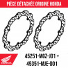45251-MGZ-J01 + 45351-MJE-D01 : Disques de frein avant Honda CB650