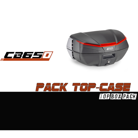 PACK-SR1208-V49N : Kit Top-case GIVI V49 Air Honda CB650