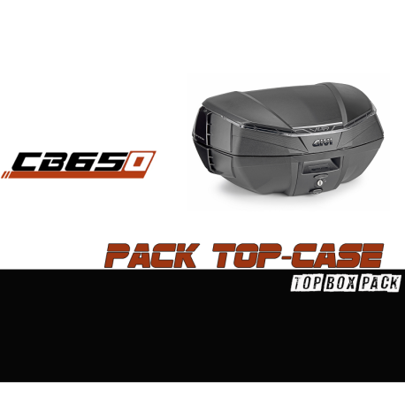 PACK-1173FZ-V49NB : Pack Top-case GIVI V49 Air Honda CB650