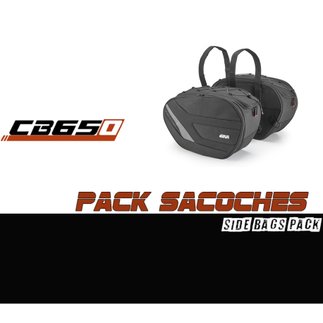 PACK-TR1208-EASY11 : Pack alforjas laterales GIVI EASY11 Honda CB650