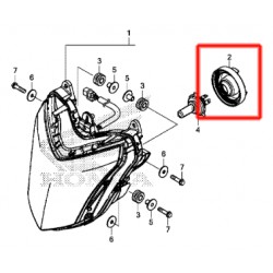 33126-S0A-003 : Caoutchouc d'Ampoule de Phare CB650 CBR650