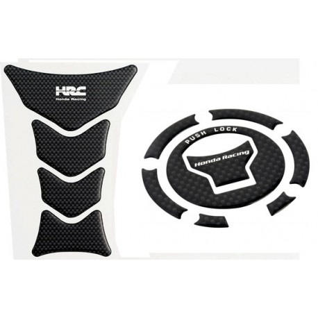 08P61-KAZ-800A + 08P61-MJM-800A : Protector de tanque HRC Carbono Honda CB650