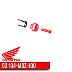 53104-MGZ-J00 + 90126-MKN-D10 : Honda OEM handlebar cap CB650 CBR650