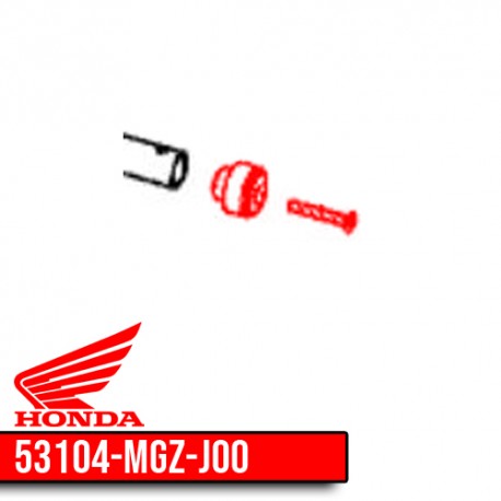 53104-MGZ-J00 + 90126-MKN-D10 : Terminale del manubrio originale Honda Honda CB650