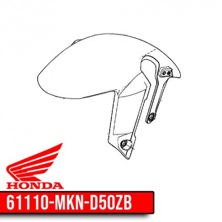 61110-MKN-D50ZB : Honda CBR650R front fender CB650 CBR650